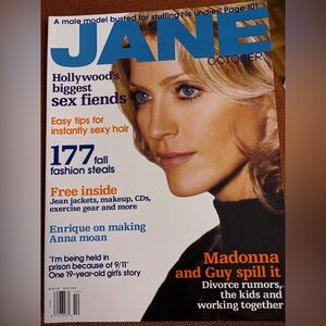 October 2002 issue of Jane magazine featuring Madonna Guy Ritchie
